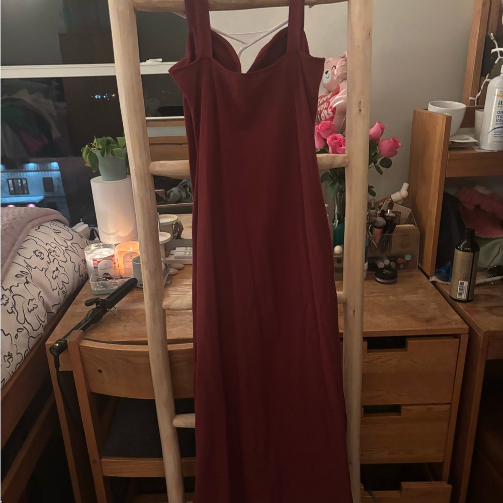Reformation Nelle Knit Dress in Chianti - Picture 3 of 4